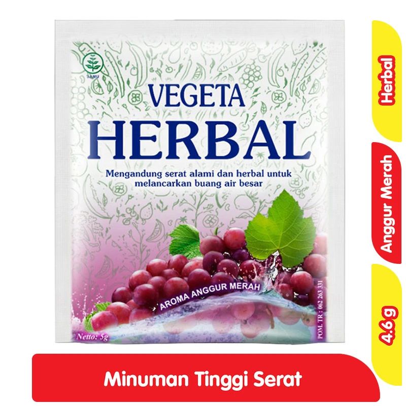 Vegeta Herbal Aroma Anggur Merah 4.6GR