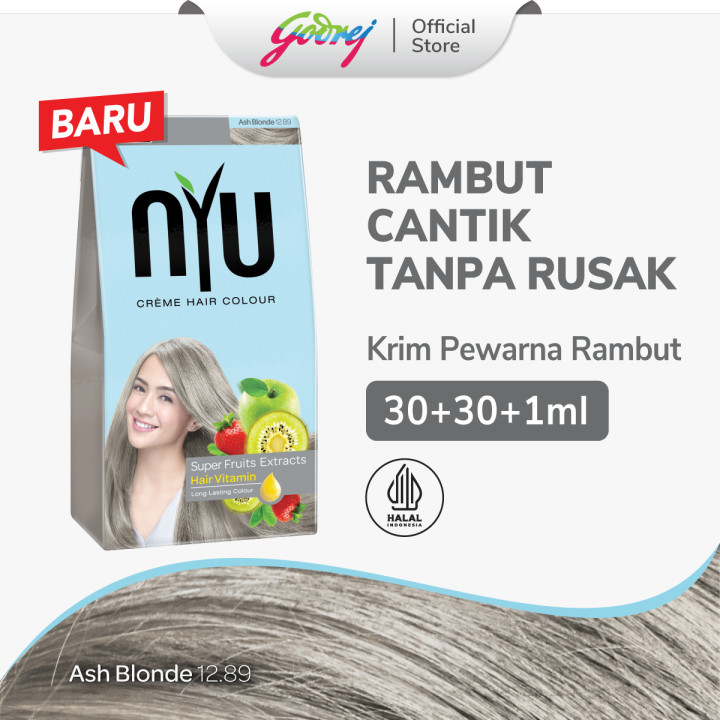 Nyu Creme Hair Colour Ash Blonde 12.89 61ML