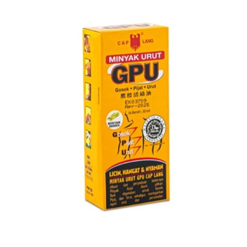 Cap Lang Minyak Urut Gpu 30ML