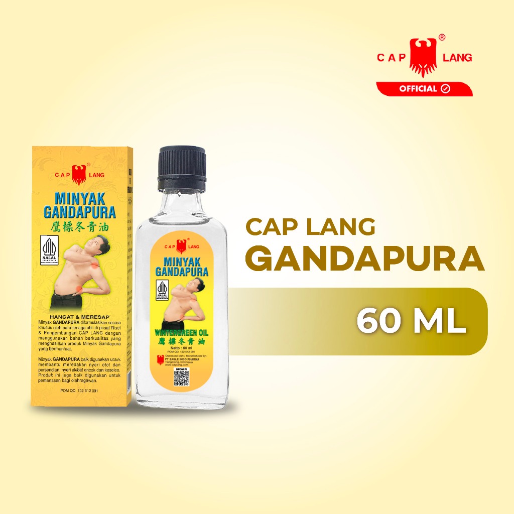 Cap Lang Minyak Gandapura 60ML