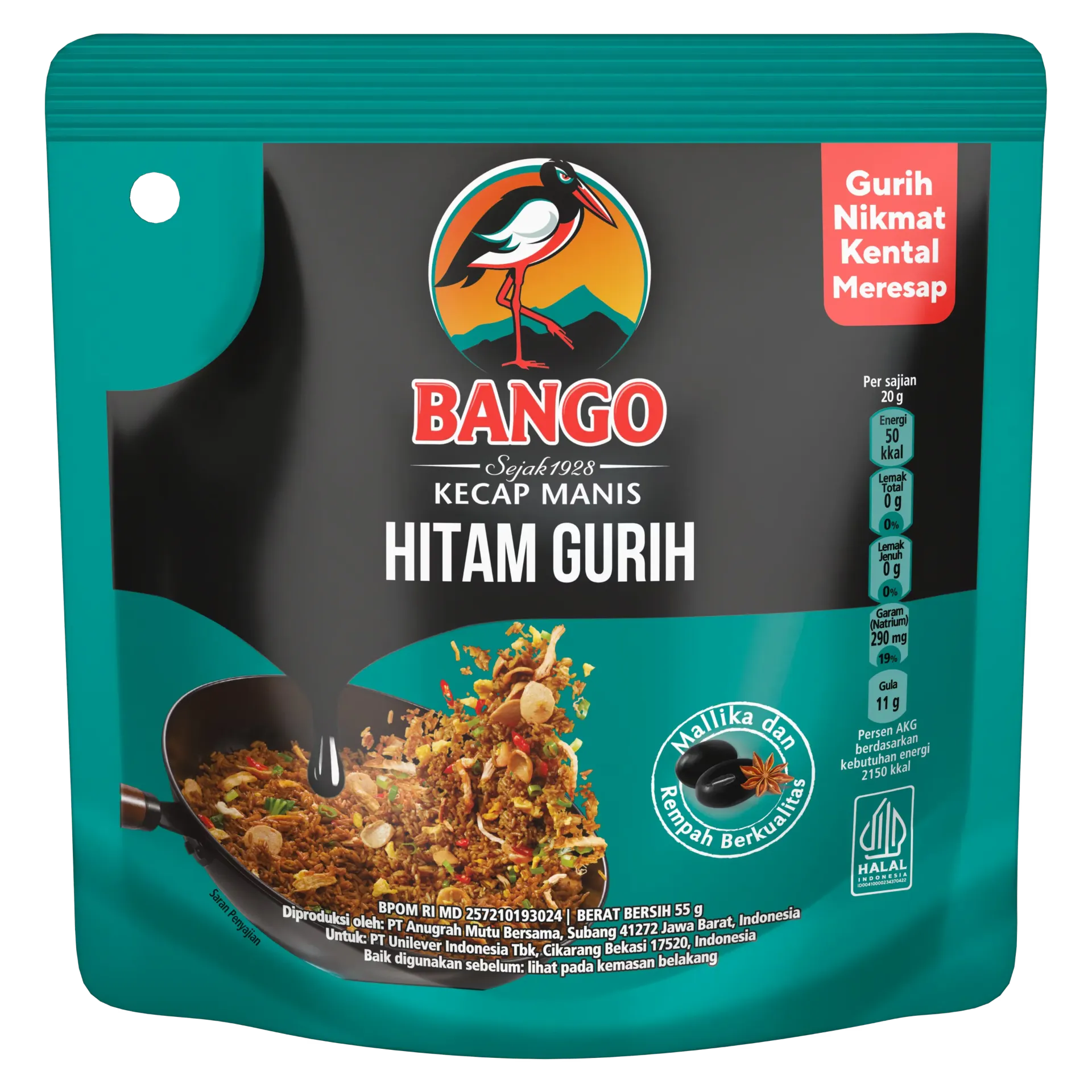 Bango Kecap Manis Hitam Gurih Pch 55GR