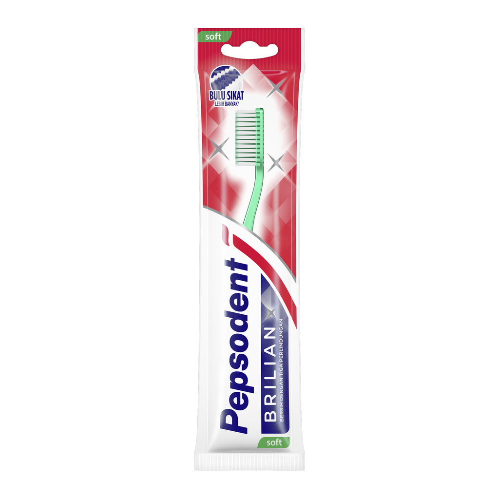 Pepsodent Sikat Gigi Brilian Soft 1PCS