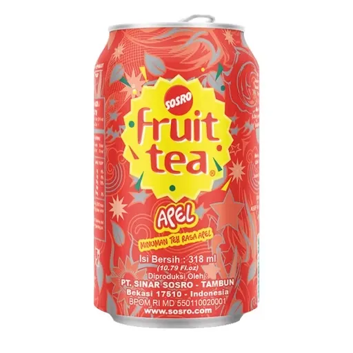 Sosro Fruit Tea Apel Can 318ML