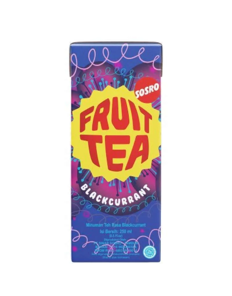 Sosro Fruit Tea Blackcurrant 250ML