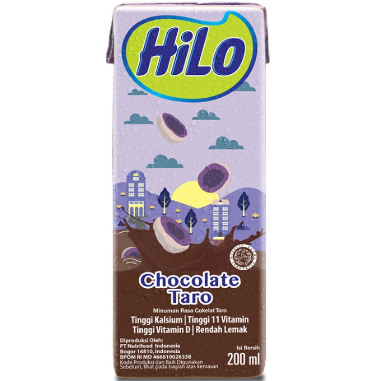 Hilo Calcium UHT Chocolate Taro 200ML