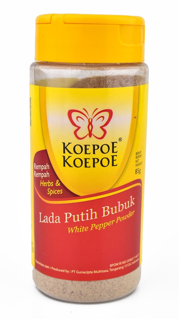 Boenga Koepoe Koepoe Lada Putih Bubuk Btl 85GR