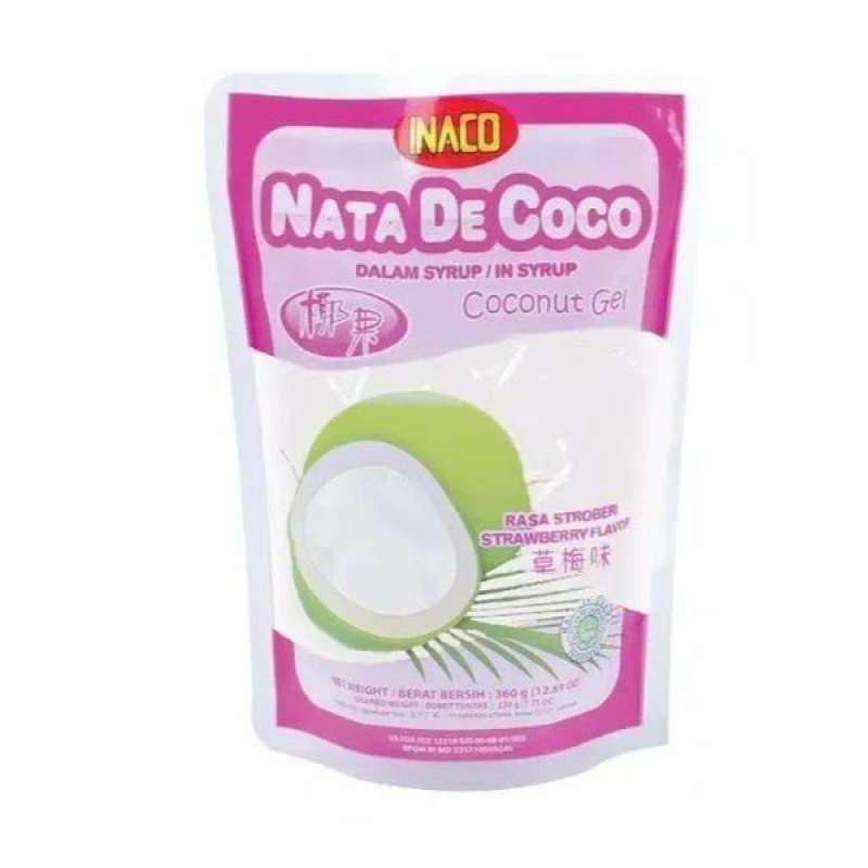 Inaco Nata De Coco Rasa Stroberi Pch 360GR
