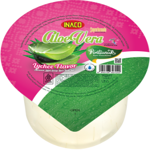 Inaco Aloevera Lychee Flavor Cup 200GR