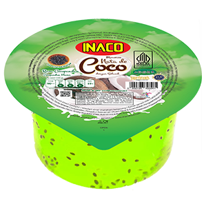 Inaco Nata De Coco Selasih Rasa Cocopandan Cup 200GR