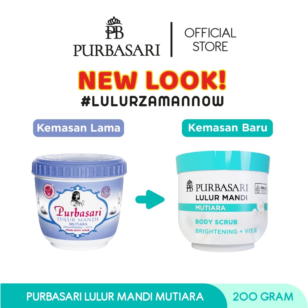 Purbasari Lulur Mandi Mutiara 200GR