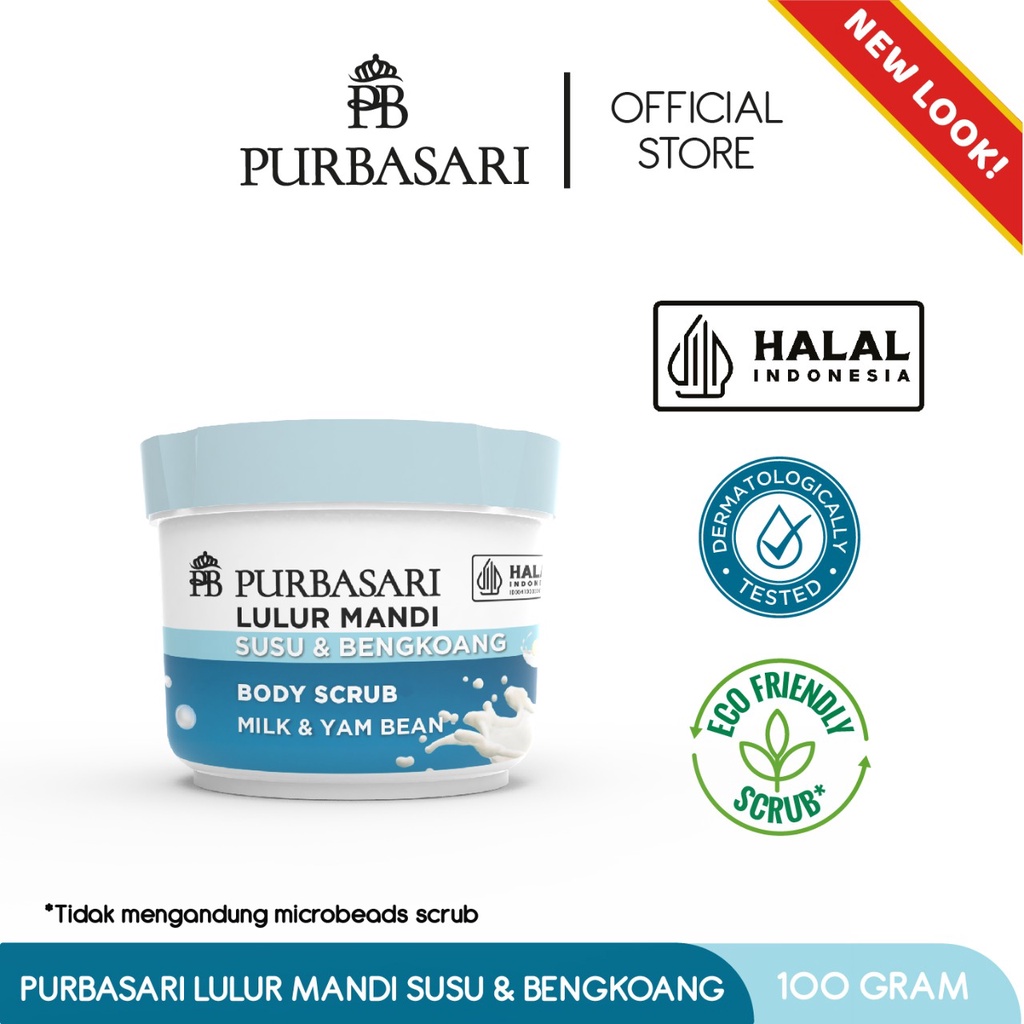 Purbasari Lulur Mandi Susu & Bengkoang 100GR