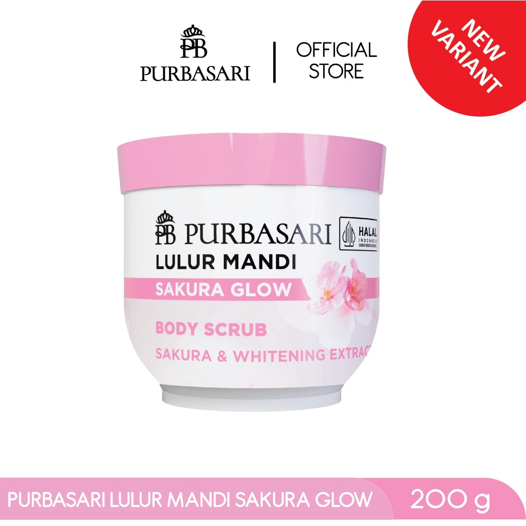 Purbasari Lulur Mandi Sakura Glow 200GR