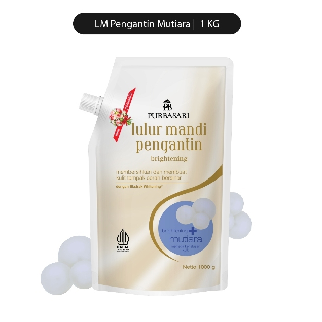 Purbasari Lulur Mandi Pengantin Mutiara Pch 1000GR