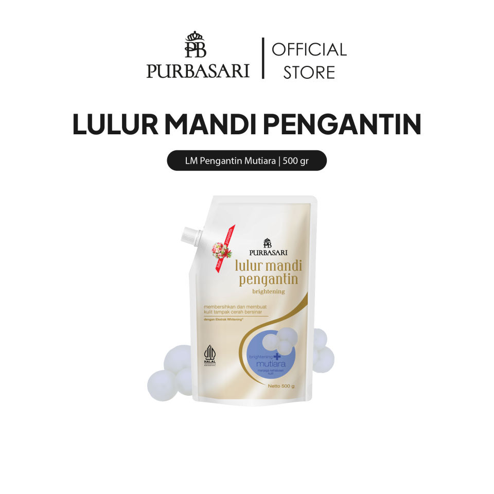Purbasari Lulur Mandi Pengantin Mutiara Pch 500GR