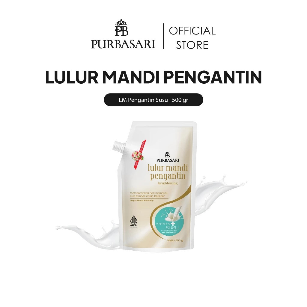 Purbasari Lulur Mandi Pengantin Susu Pch 500GR