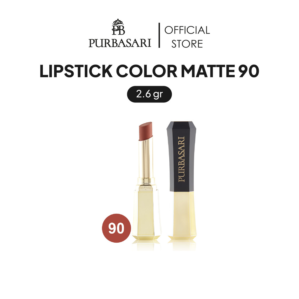Purbasari Lipstick Color Matte 90 Crystal 2.6GR