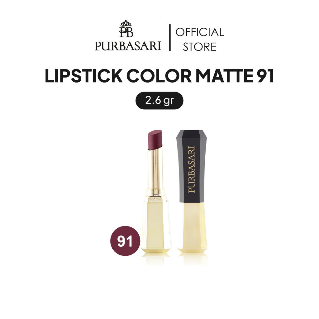 Purbasari Lipstick Color Matte 91 Opal 2.6GR