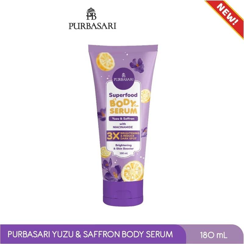 Purbasari Superfood Body Serum Yuzu & Saffron 180ML
