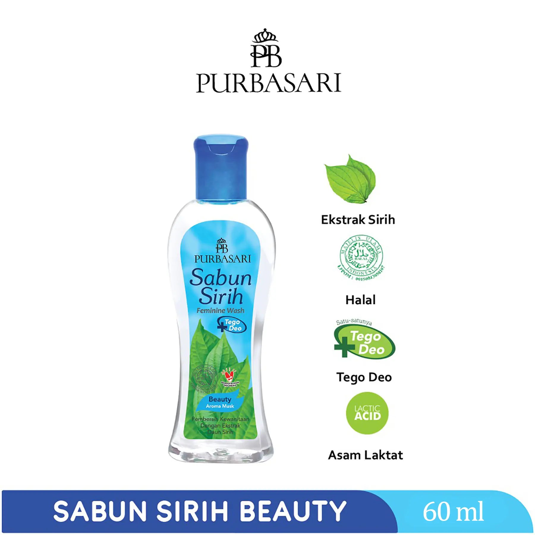 Purbasari Sabun Sirih Feminine Wash Beauty 60ML