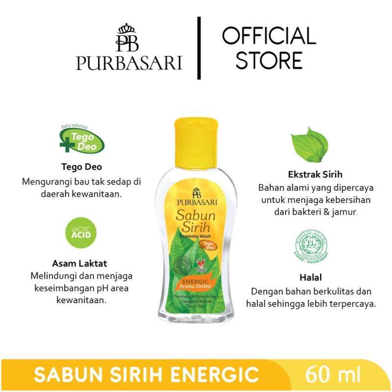 Purbasari Sabun Sirih Feminine Wash Energic 60ML