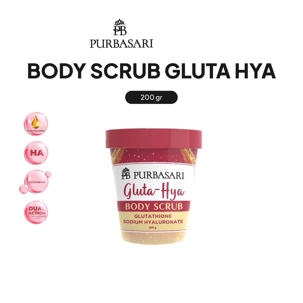 Purbasari Gluta-Hya Body Scrub 200GR