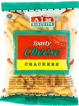 AIM Biscuits Toasty Cheese Crackers 80GR