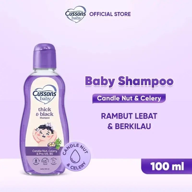 Cussons Baby Shampoo Thick & Black Condle Nut Celery 100ML