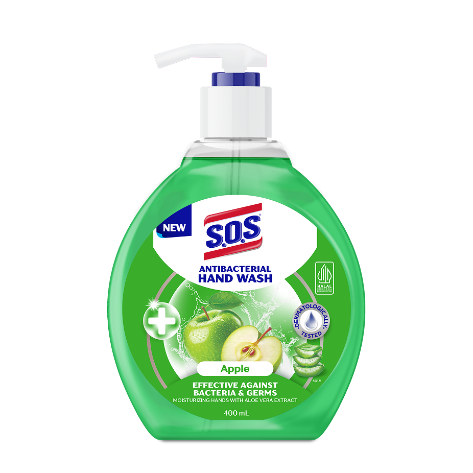 Sos Hand Wash Apple Btl 400ML