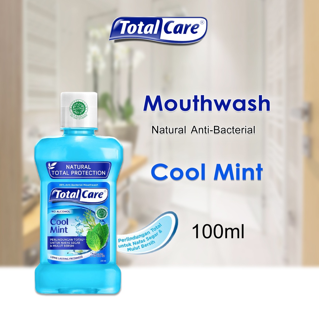 Total Care Anti Bacterial Mouthwash Cool Mint 100ML