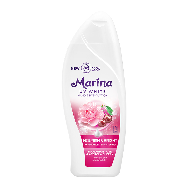 Marina UV White Hand & Body Lotion Nourish & Bright 92ML