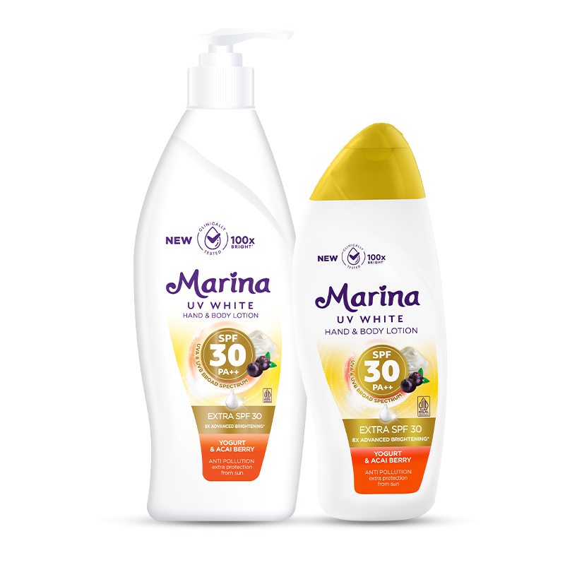 Marina UV White Hand & Body Lotion SPF 30 PA++ 185ML
