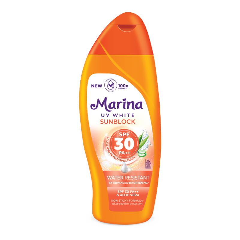 Marina UV White Sunblock Water Resistant 85ML