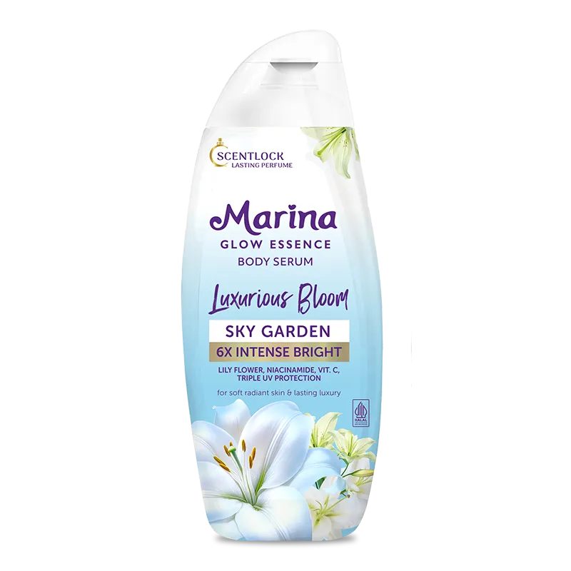 Marina Glow Essence Body Serum Luxurious Bloom Sky Garden 185ML