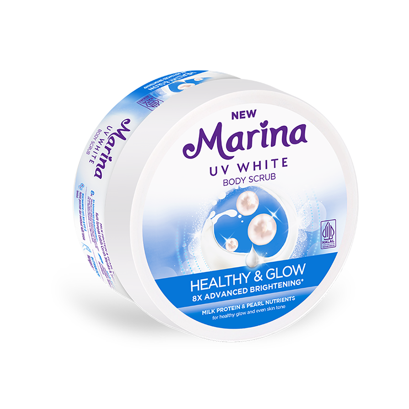 Marina UV White Body Scrub Healthy & Glow 185ML
