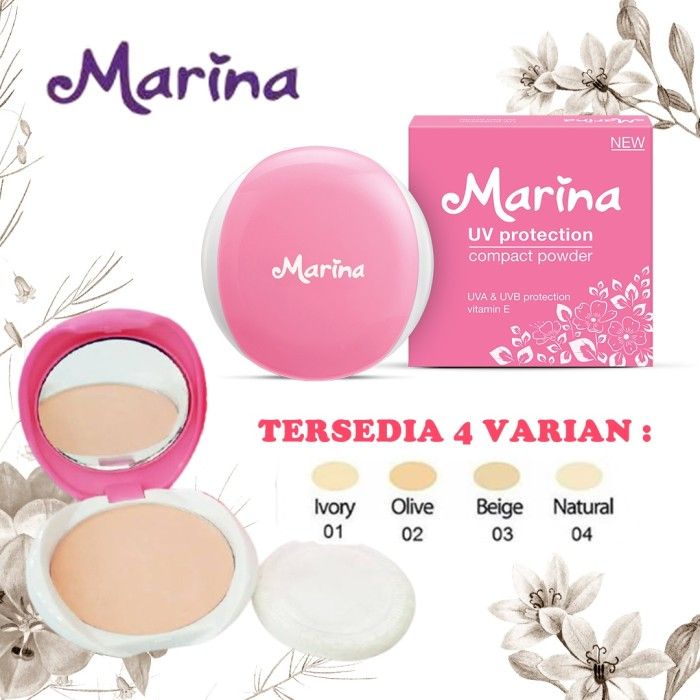 Marina Compact Powder 01 Ivory 12GR