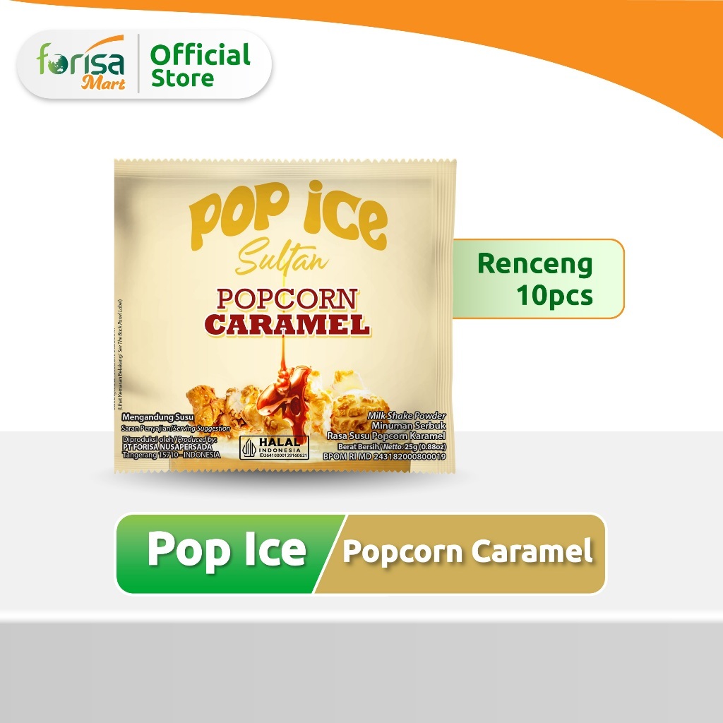 Pop Ice Sultan Popcorn Caramel 10x25GR