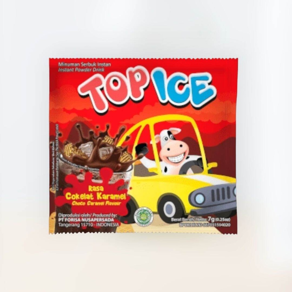 Top Ice Coklat Karamel 10x7GR