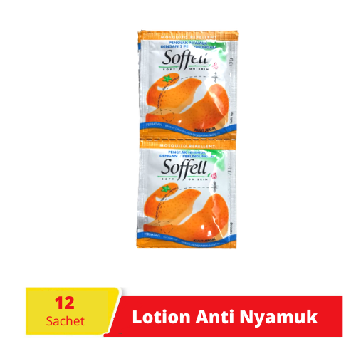 Soffell Lotion Penolak Nyamuk Wangi Kulit Jeruk 12x5.5GR