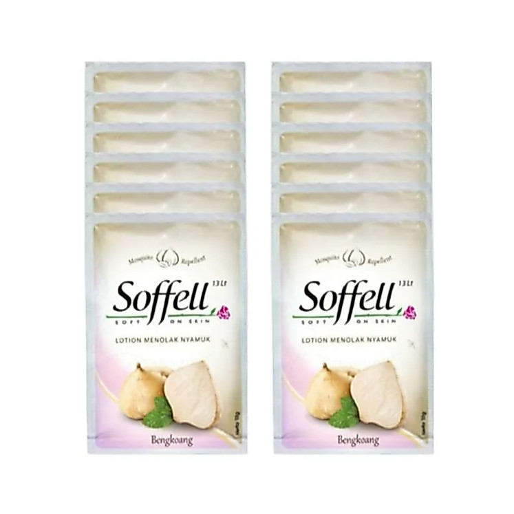 Soffell Lotion Penolak Nyamuk Wangi Bengkoang 12x8GR