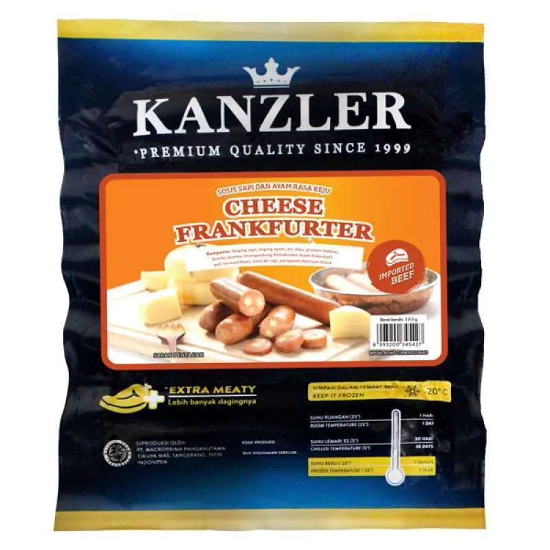Kanzler Cheese Frankfurter 360GR