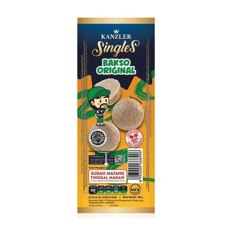 Kanzler Singles Bakso Original 48GR