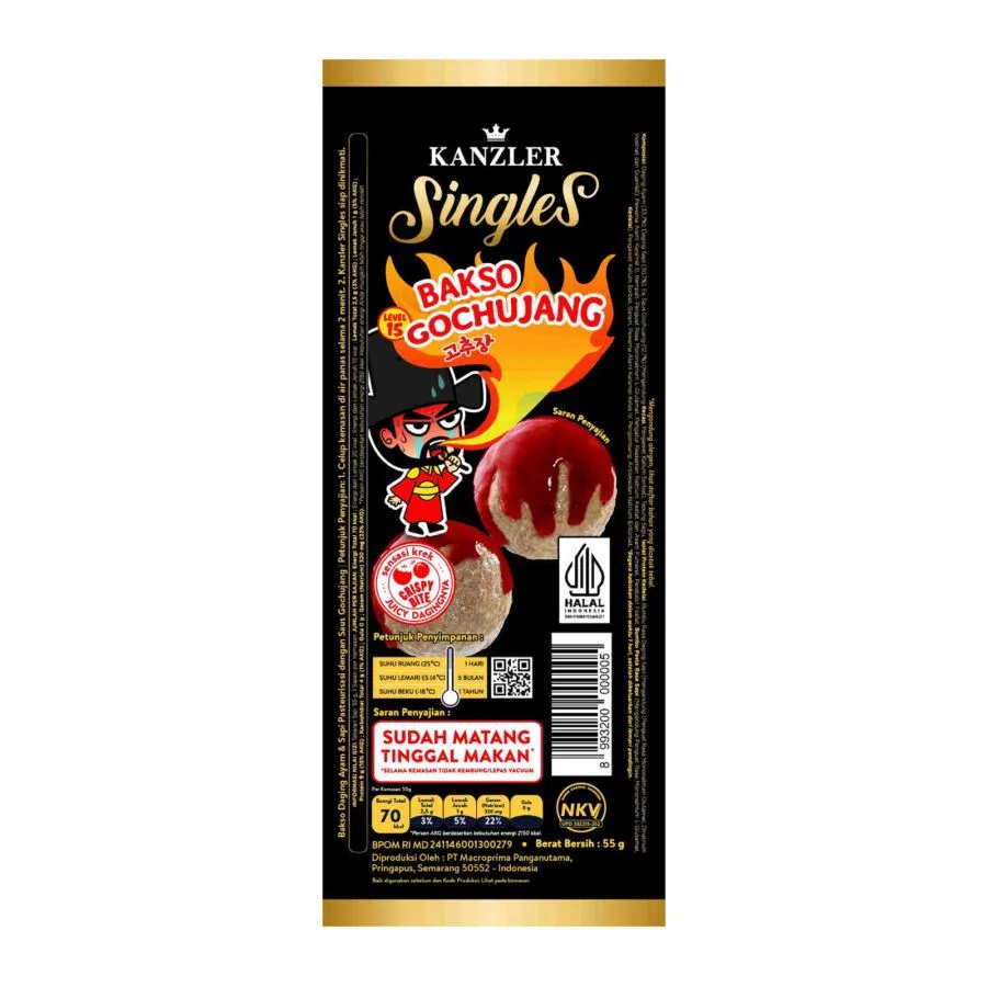 Kanzler Singles Bakso Gochujang 55GR