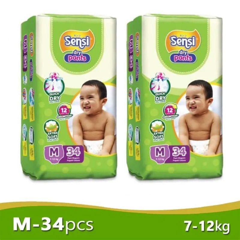 Sensi Dry Pants M 34PCS