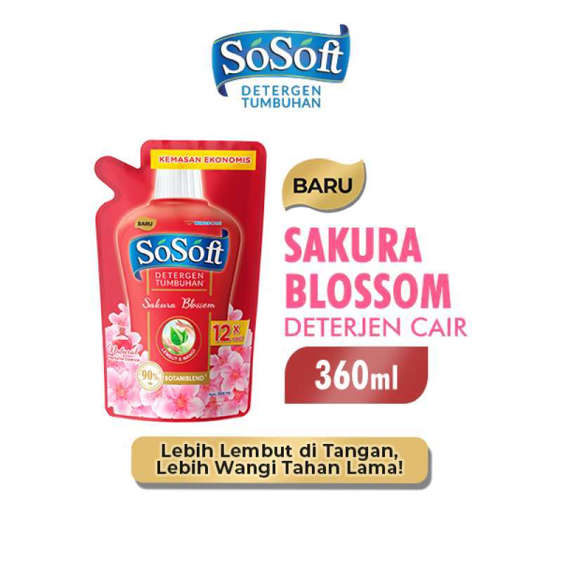 SO SOFT LIQDET SAKURA BLOSSOM PCH 360ML