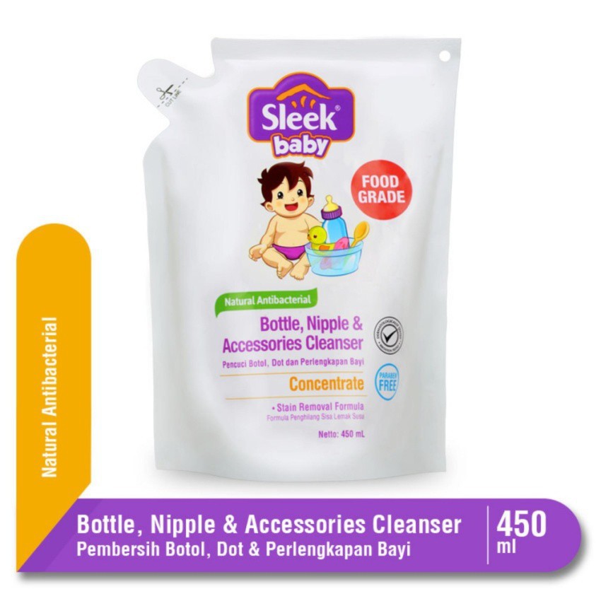 Sleek Baby Accessories Cleanser Pch 450ML