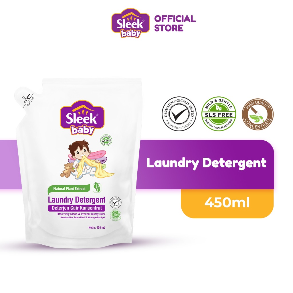 Sleek Baby Laundry Detergent Pch 450ML