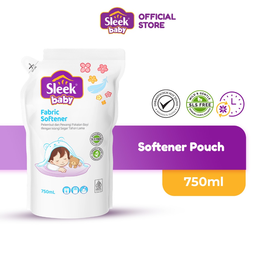 Sleek Baby Fabric Softener Pch 750ML