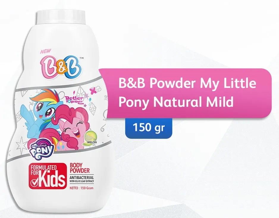 B&B Kids Body Powder My Little Pony Natural Mild 150GR