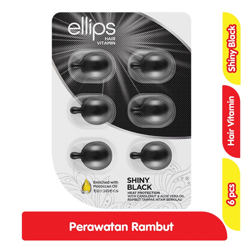 Ellips Hair Vitamin Hair Shiny Black New 2S