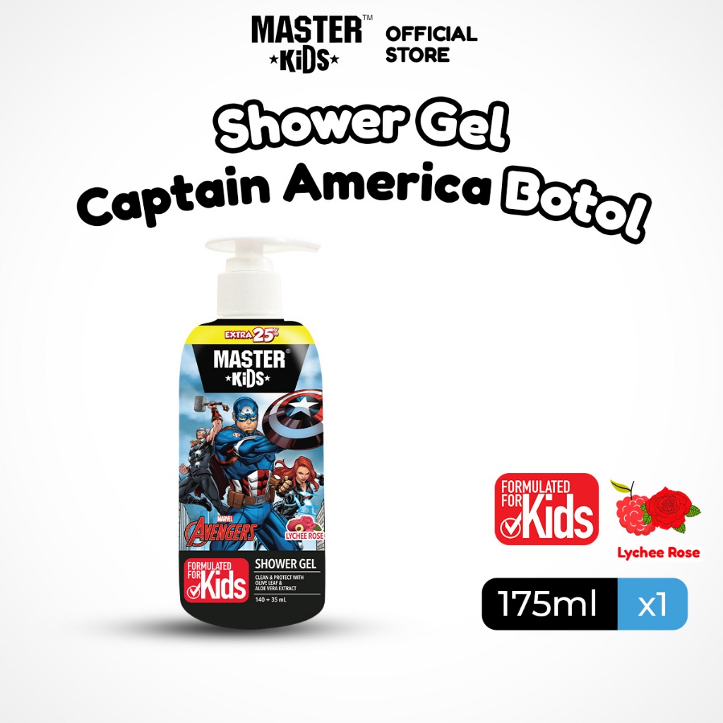 Master Kids Shower Gel Captain America 175ML